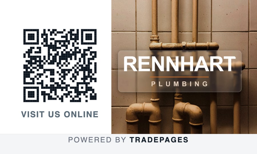 A business card generated from a TradePages site